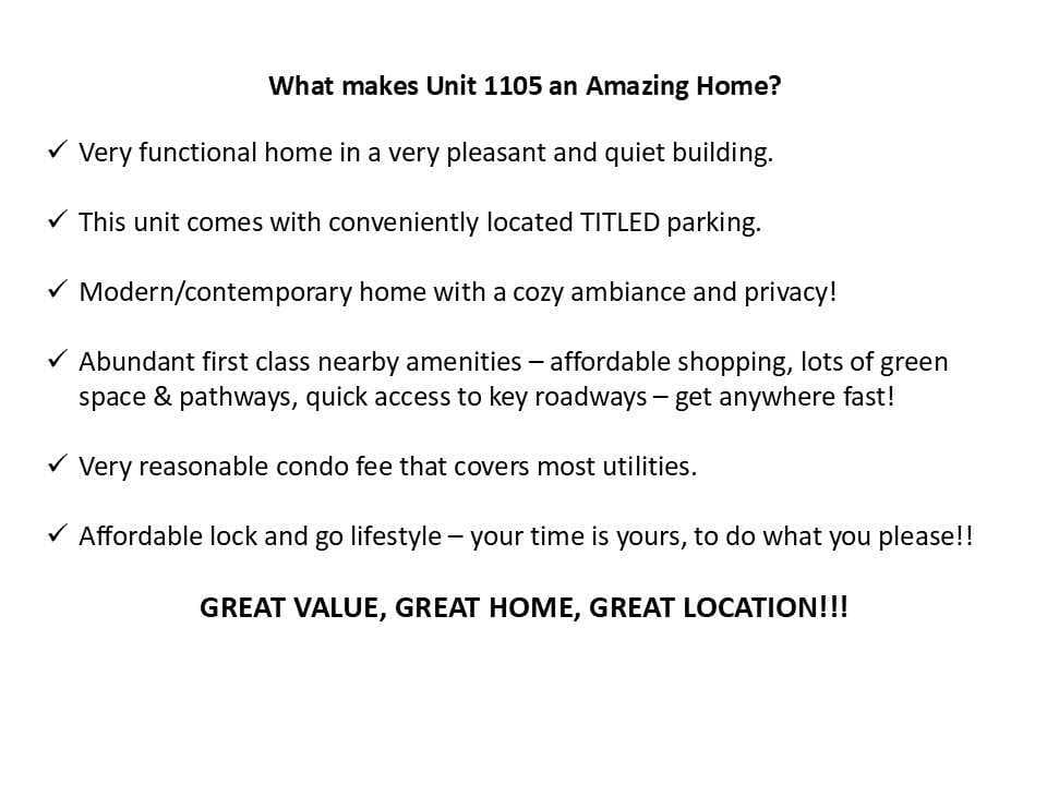 1105, 298 Sage Meadows Park NW